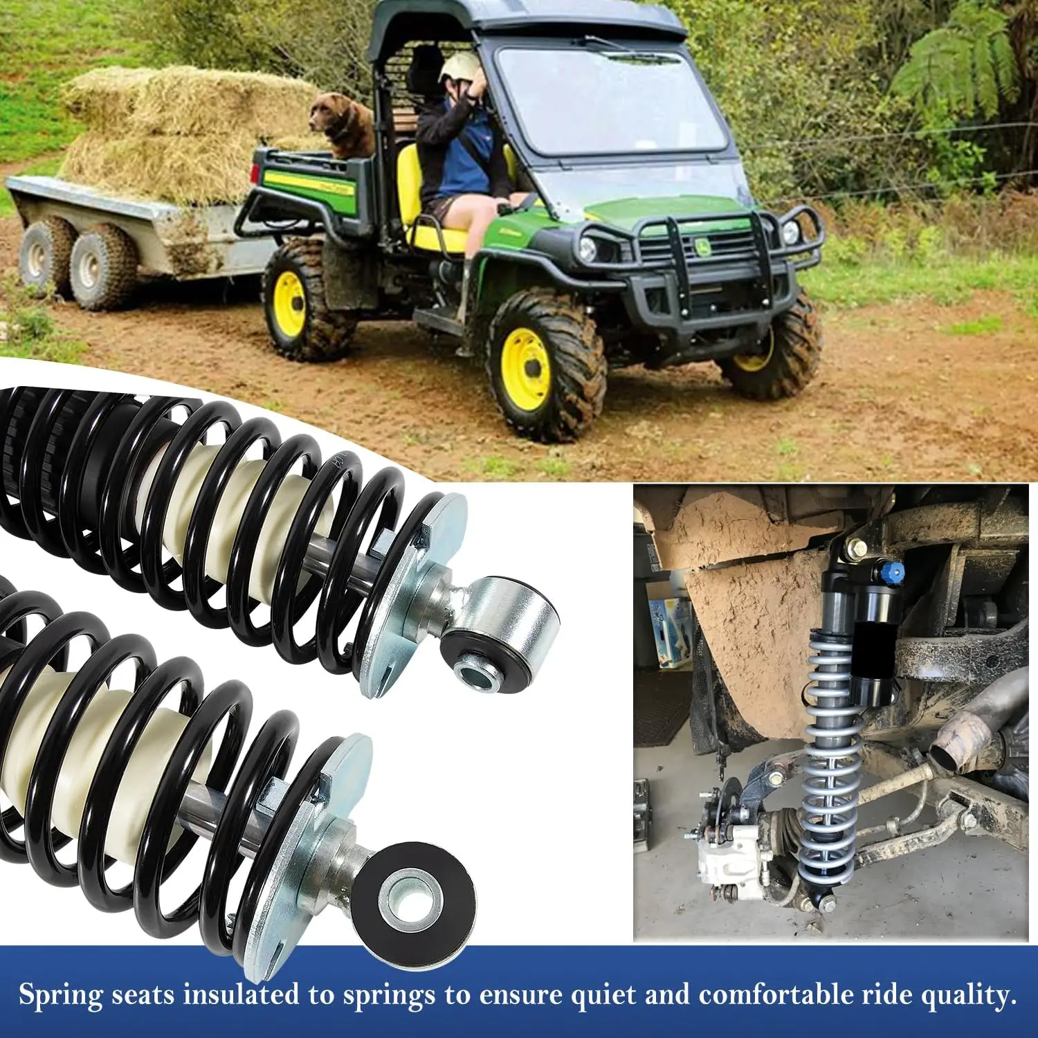 MX 2 шт. задний пружинный амортизатор катушки подходит для John Deere Gator HPX 4x4 Diesel 615E 815E