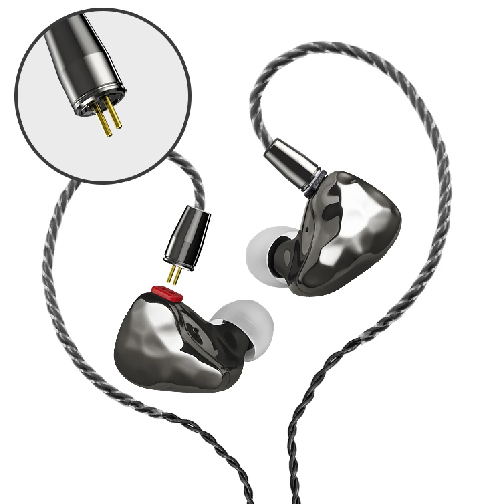 IKKO OH10 наушники-вкладыши 1BA + 1DD съемный дизайн Музыка HIFI наушники двойные