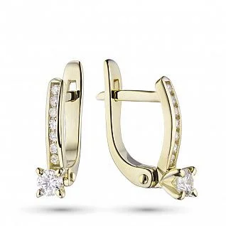 

Exquisite 18 K Yellow Gold Aquamarine Earring Woman Huggie Stud Christmas Birthday Gift Diamond Jewelry Bridal Lady Earrings