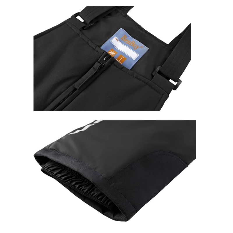 BenBoy Kids Snow Ski Bib Pants Winter Waterproof Windproof Ripstop Warm Insulated Snowboard Overalls Boys Girls