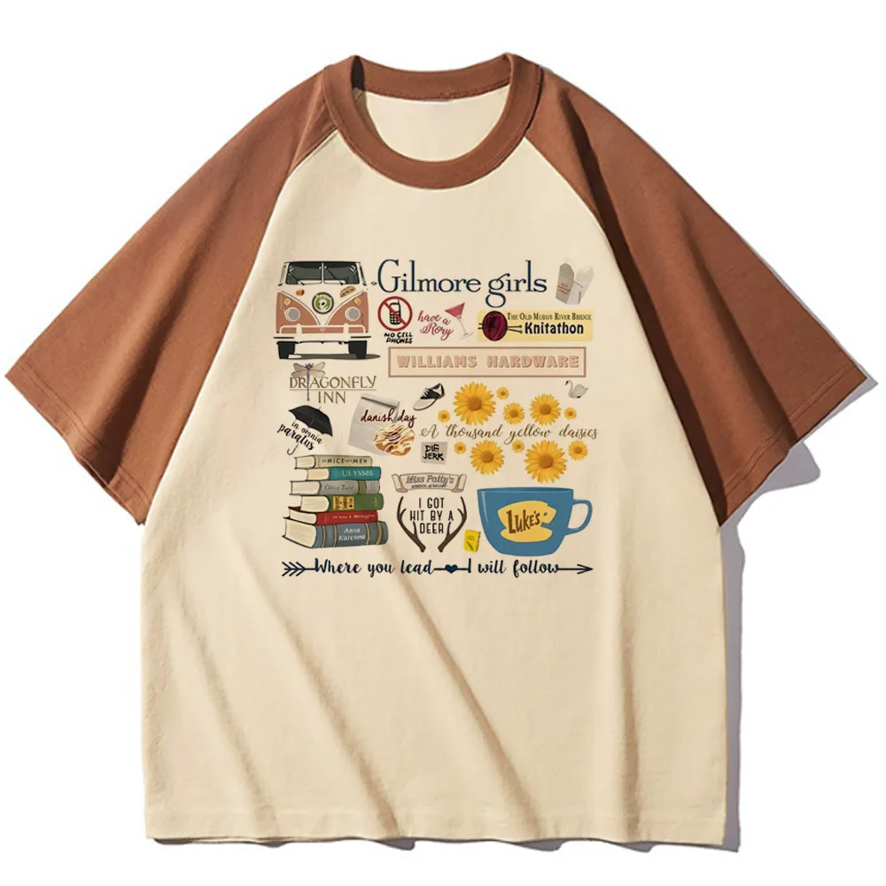 Футболка Gilmore для девочек женская корейская одежда футболка в стиле панк Y2k