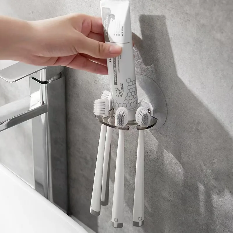 Самоклеящийся держатель для зубных щеток настенное крепление диспенсер зубной