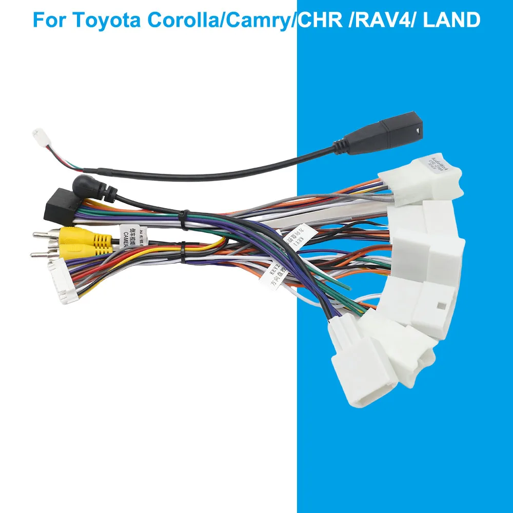 Фото Canbus Box RZ-FT01 RZ-FT52 для Toyota Corolla/Camry/CHR/RAV4/LAND CRUISER с жгутом проводов, кабель питания, автомобильный радиоприемник на базе Android №2