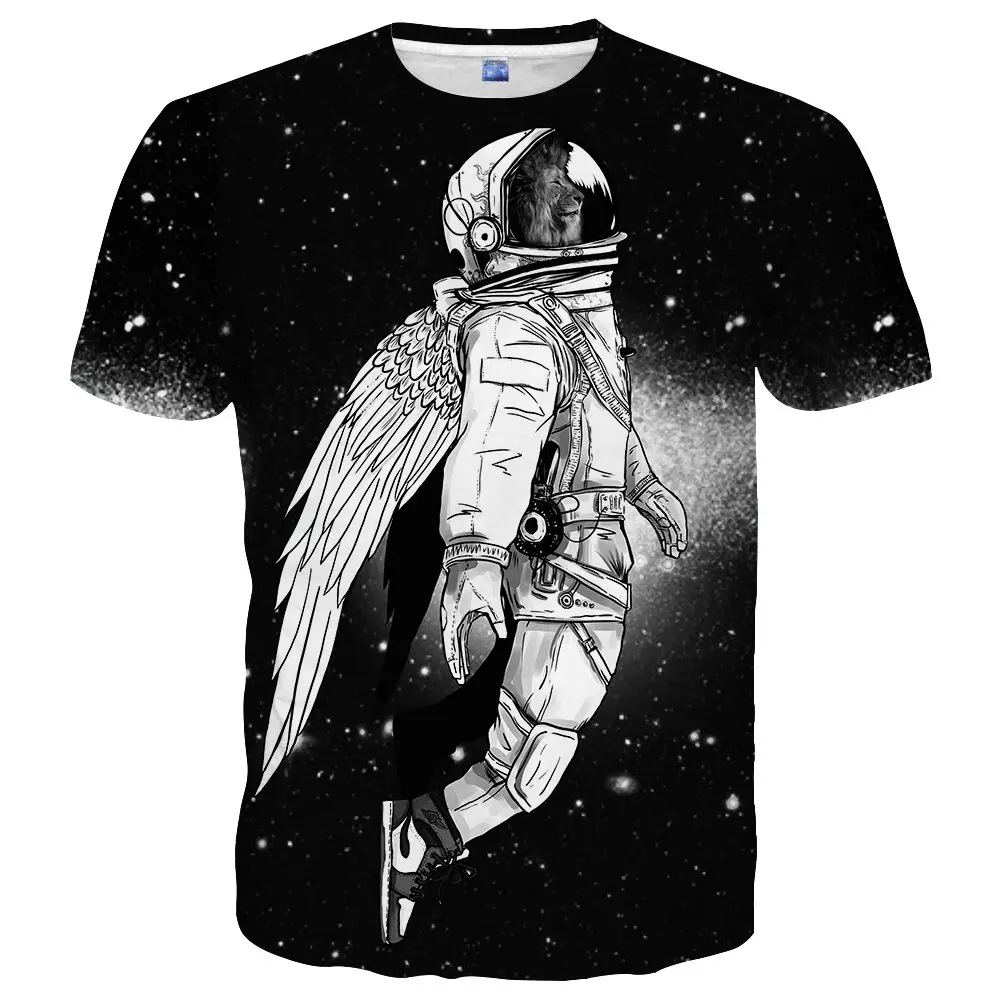 

Men 3D Animal Printed T Shirts Colorful Space Graphic Tees for Men Women Tee Y2K Oversized T-shirt Tops Modern Custom Made