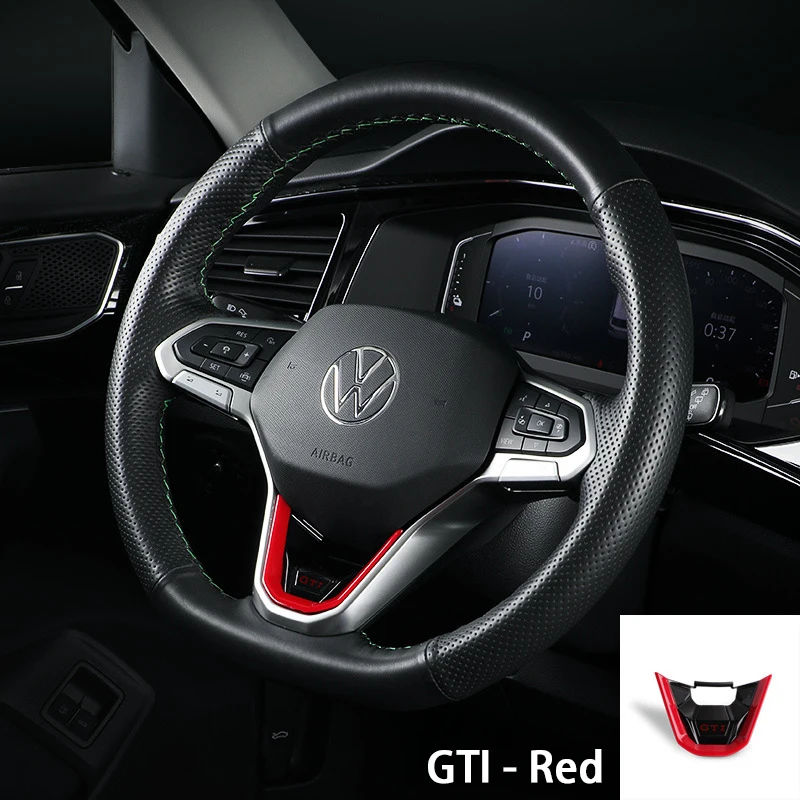 

Новый значок R с логотипом GTI, чехол на руль автомобиля, наклейка с блестками для Volkswagen Sagitar Magotan Bora Lavida ID.4 ID.6X Lamando