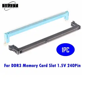 1pcs Desktop Computer DDR3 Memory Card Slot 1.5V 240Pin Socket Motherboard Repair Replacement Jack Black/Blue Color