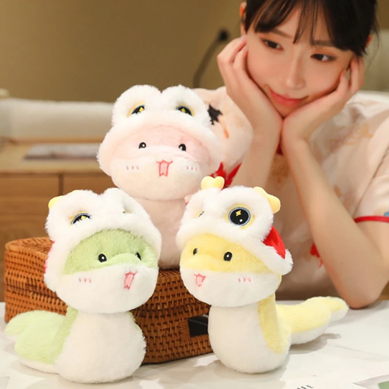 24 см плюшевая игрушка-змея комфортная кукла тряпичная кукла-змея детский подарок