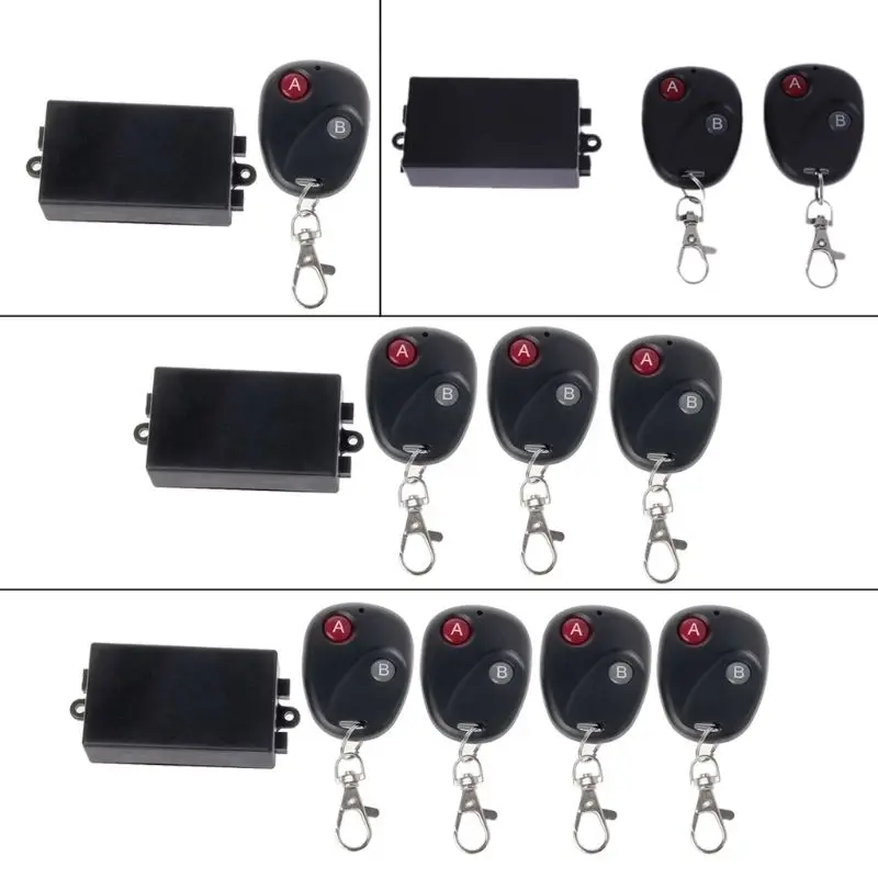 

2 Buttons 315Mhz DC12V 10A Receiver Transmitter RF Remote for Garage Door Motor