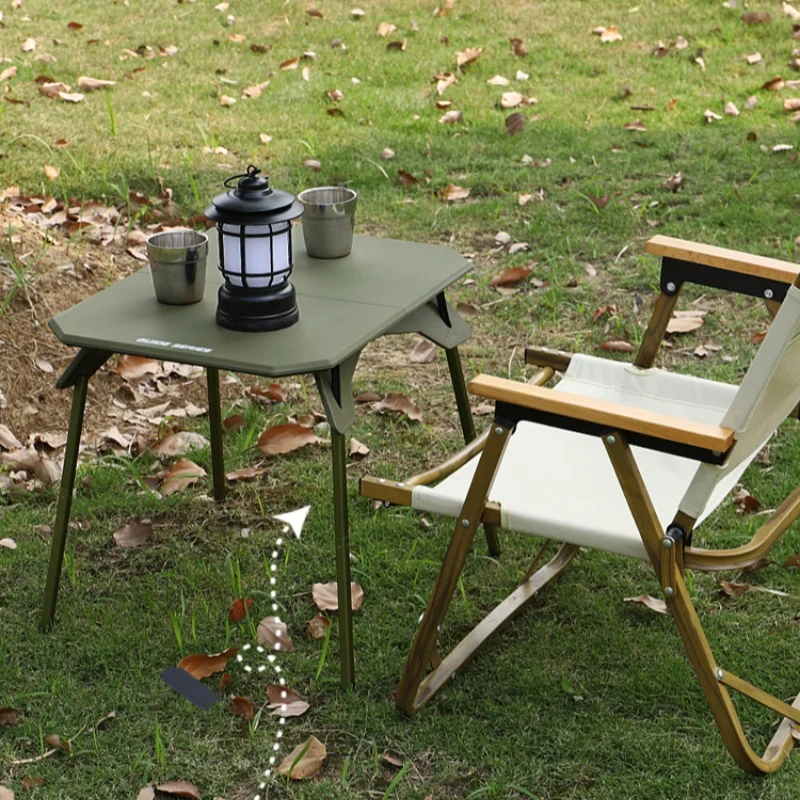 Регулируемый по высоте стол для кемпинга складной улицы легкий портативный