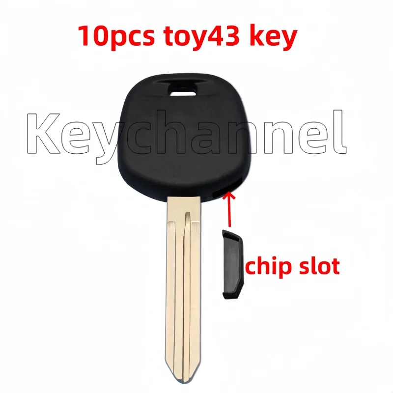 10 шт. чехол для ключа-транспондер ключа Toyota Blade запасной ключ Corolla Camry Rav4 Yaris Vios Fortuner