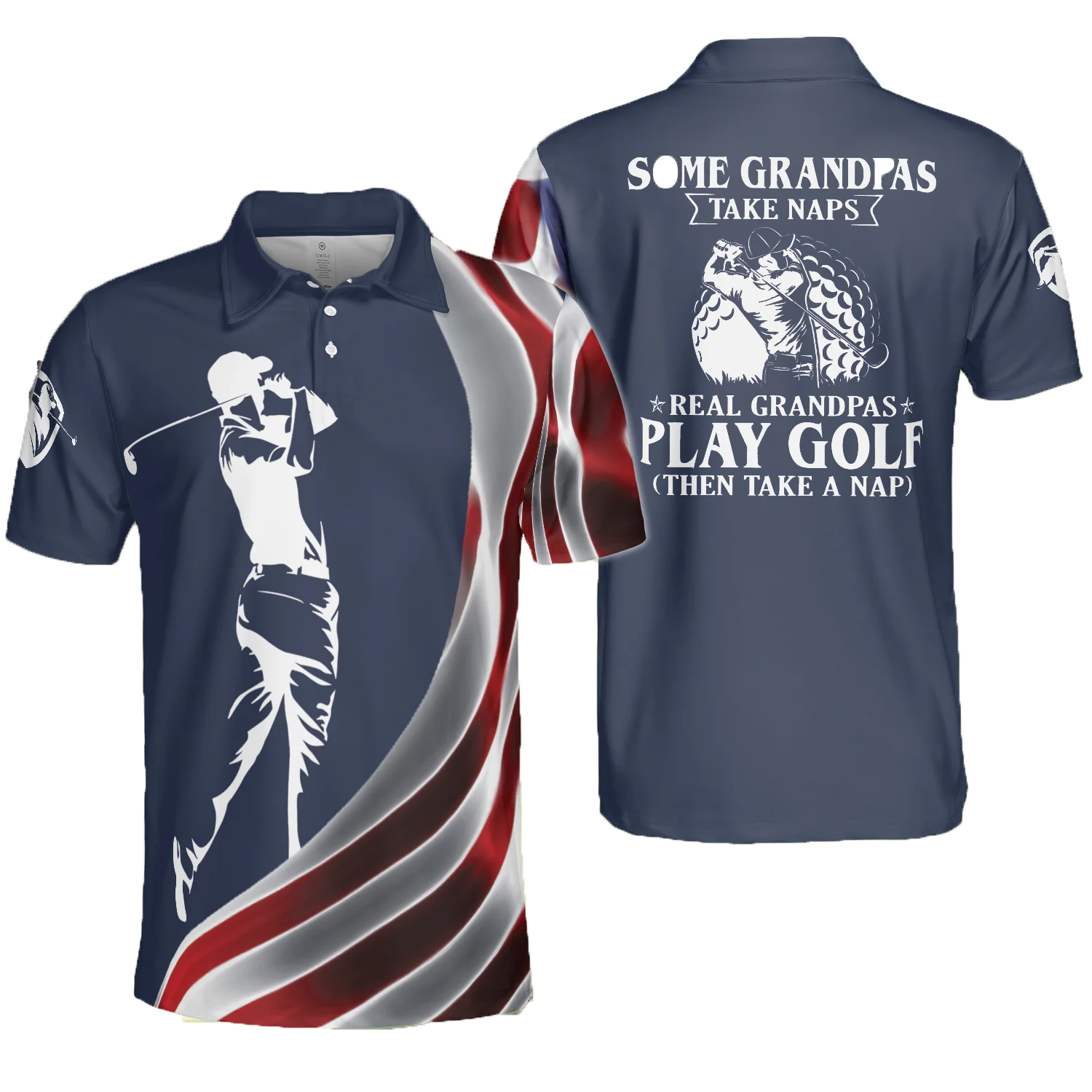 Repeat Polo Shirts American Flag Beer Drinking Team Blue T Shirts Grandpas Clothes