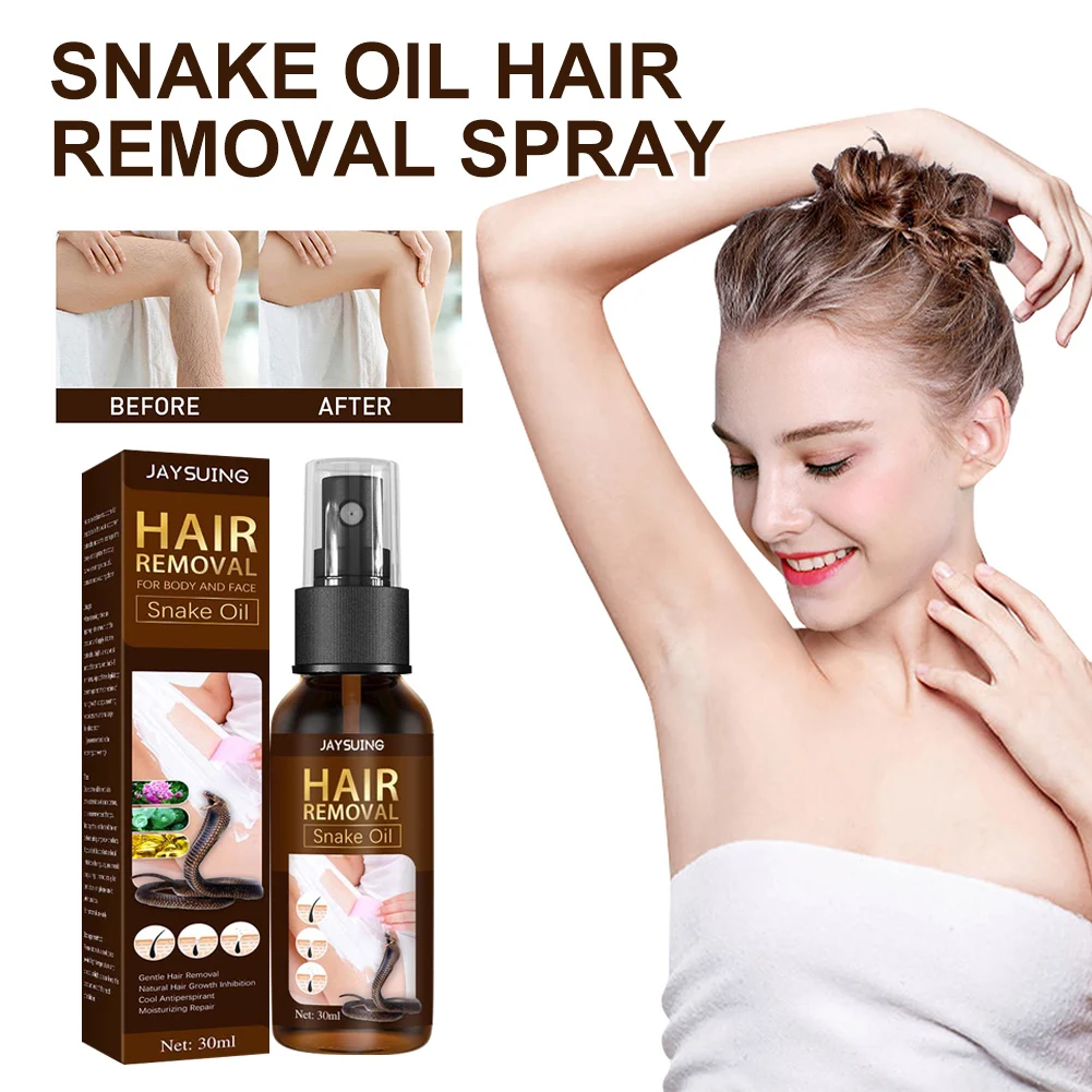 

30ml Powerful Permanent Painless Hair Removal Spray Ant Snake Oil Spray Stop Hair Growth Inhibitor Shrink Pores Skin Smooth