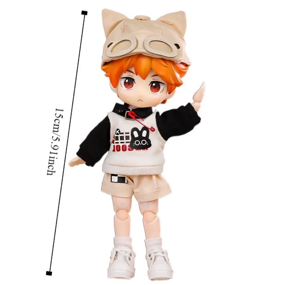 Kawaii Hat Ob11 Кукла Кот Толстовка Набор Винтаж Мини Толстовки Брюки Одежда Одеваются