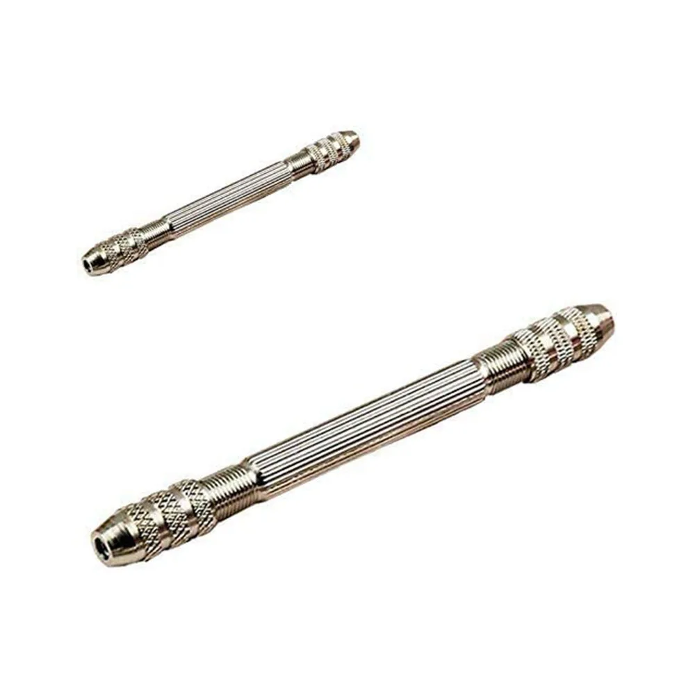 

Mini Round Hand Twist Drill Double-head Cable Tsui Lock Mouth Carving Chuck Drill Needle Drill Handle Jewelry Making Fixture