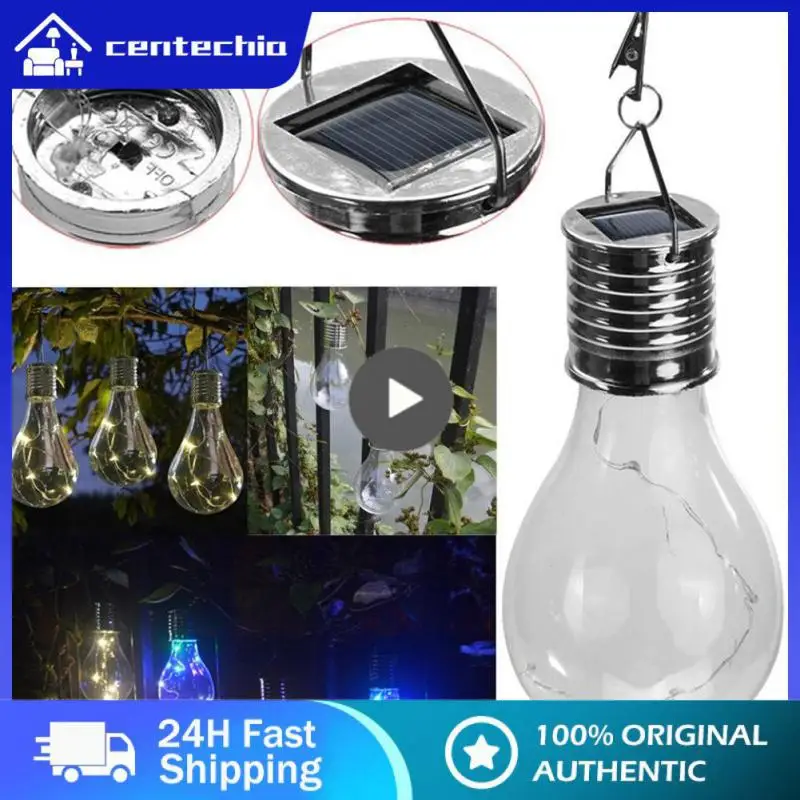 

1~10PCS Solar Light Bulb Waterproof 0.24W 1.2V Rotatable Outdoor Solar Copper Light Bulb For Street Garden Decoration Camping