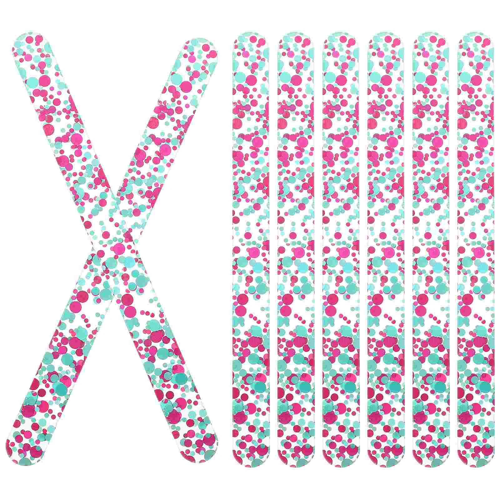 

10pcs Acrylic Reusable Ice Cream Sticks Hawaii Party Homemade Ice Cream Sticks