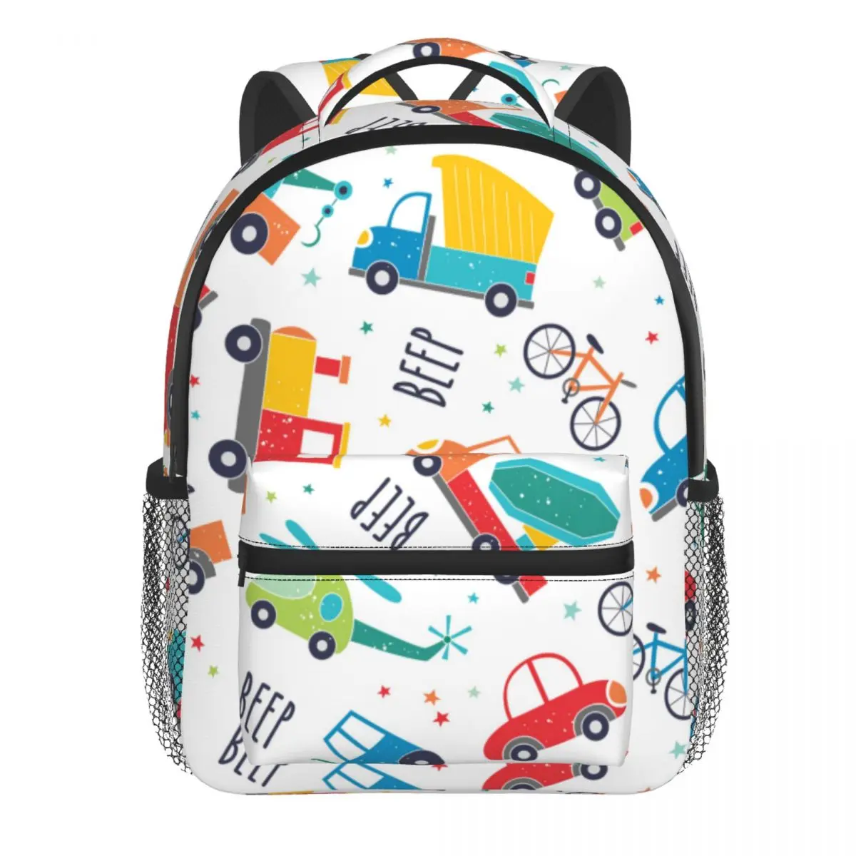 Kids Backpack Cute Transport Truck Kindergarten Children Mochila School Bag