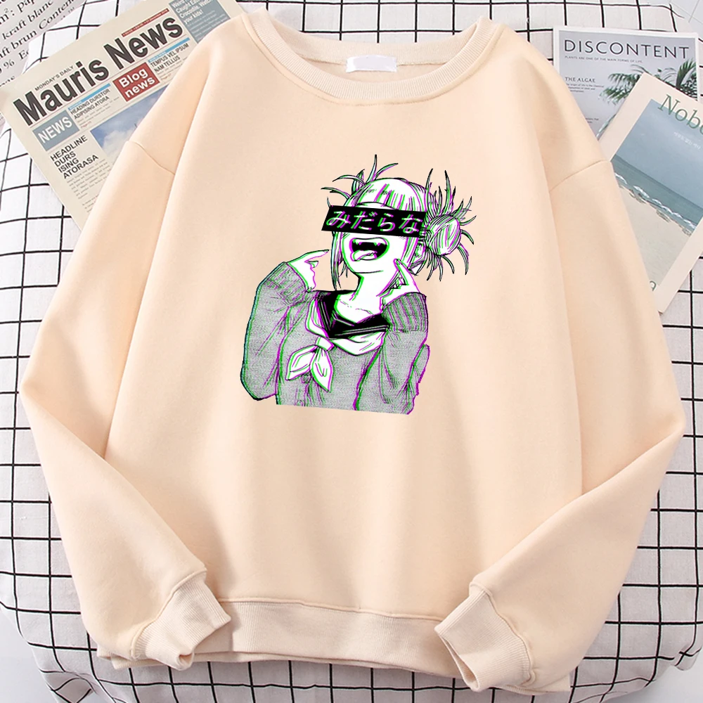 Anime Funny Cute Girl Printed Man Hoody Korean Comfortable Sweatshirt Simple Soft Hooded Street Warm Autumn Pullover Men's