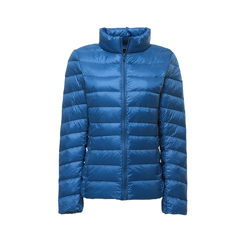 casacos de inverno feminino duck down windbreaker jacket woman spring 2022 pockets long sleeve zipper jaqueta inverno feminina