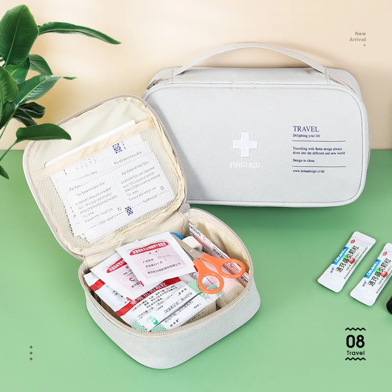 

Medicine Storage Pouch Portable Large-capacity Family First Aid Kit Medicine Boxes Oxford Cloth Empty Emergency Cabinet Case