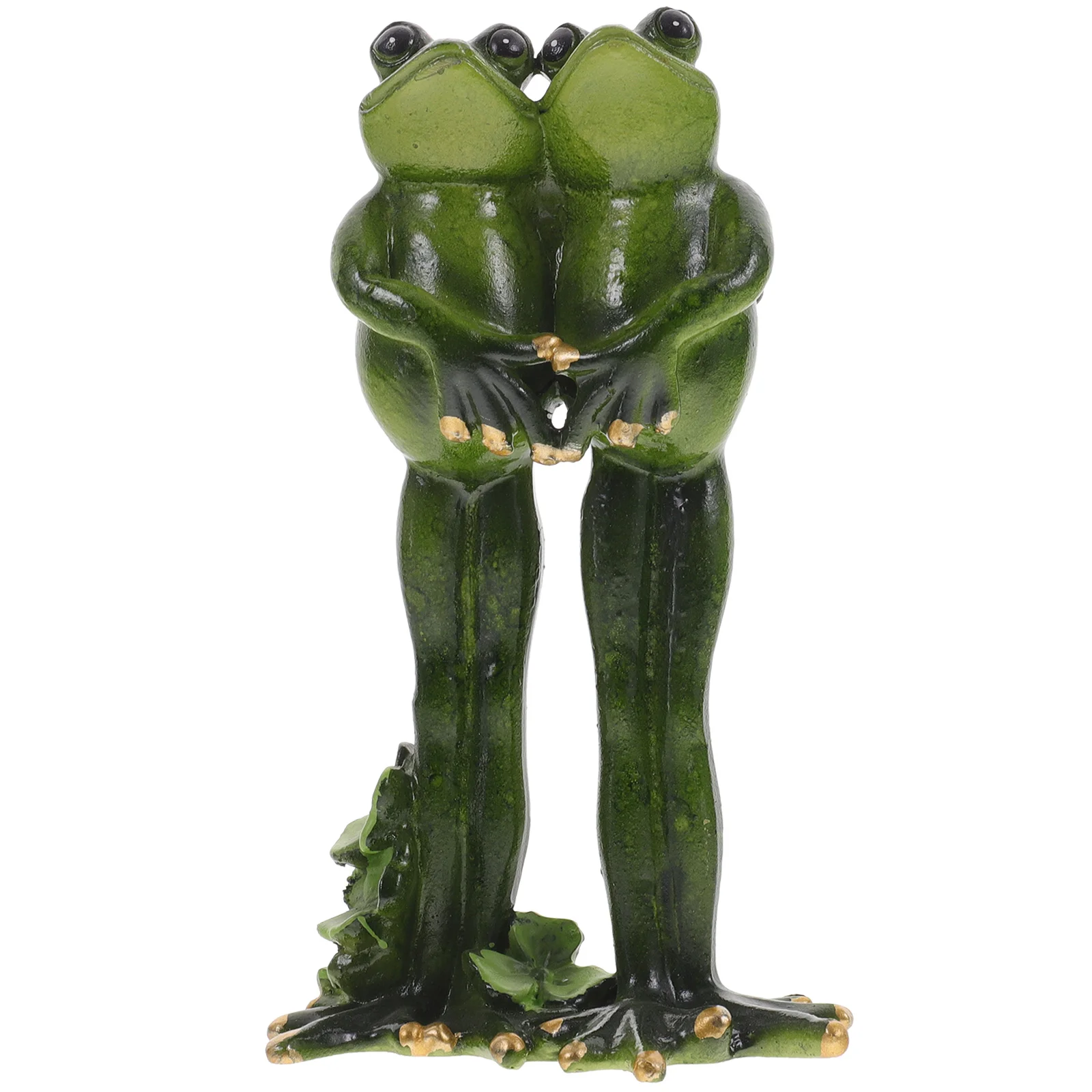 

Dinning Table Decor Frog Ornaments Frog-shape Statue Desktop 7.5X13CM Yard Figurine Outdoor Resin Garden Lovers