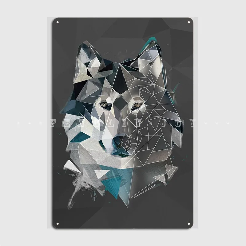 

Эскизный постер с изображением волка, металлическая Настенная роспись, Кухонное украшение для гаража, оловянный плакат