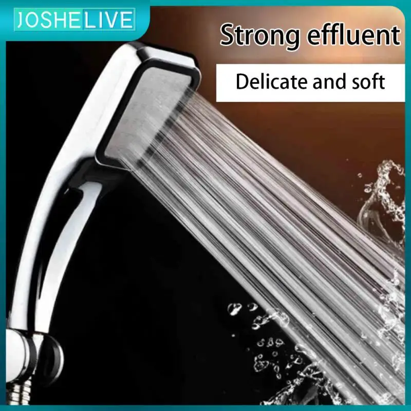 

Rainfall Shower Heads Bath Spray Nozzle Handheld High Pressure Adjustable Bathroom Spa Filter Shower Water-saving Showerheads