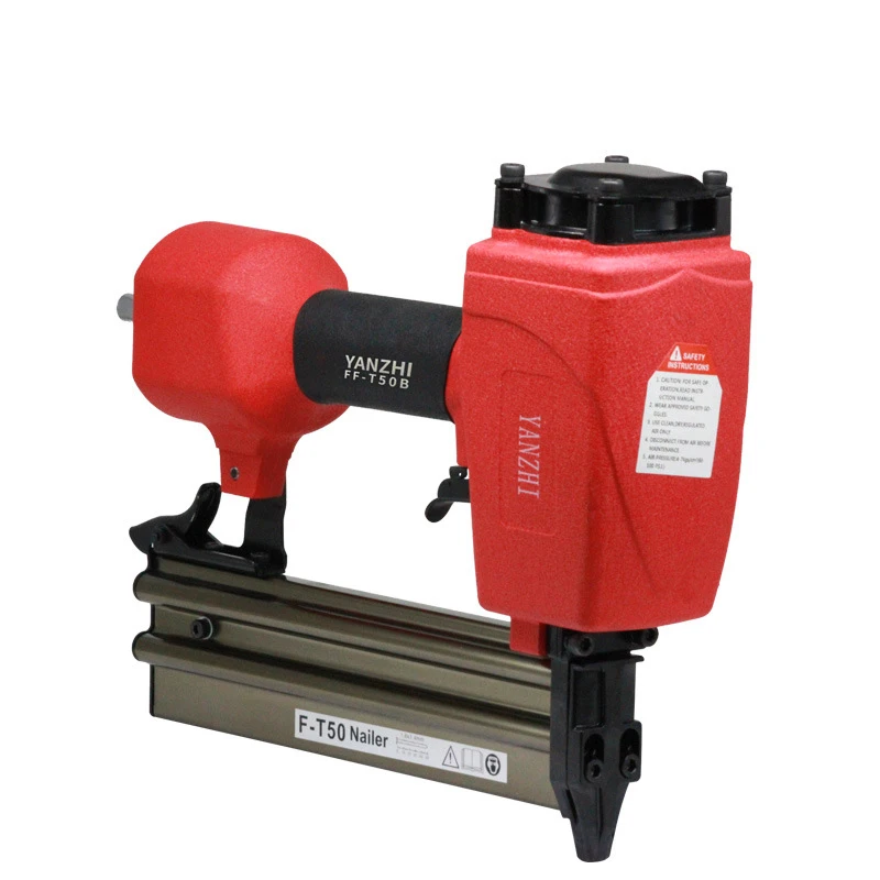 Pneumatic Straight Finish Nailer 1.6x1.4mm Framing and Finishing Nailer Gun for Moulding, Baseboard, Trim, Doors