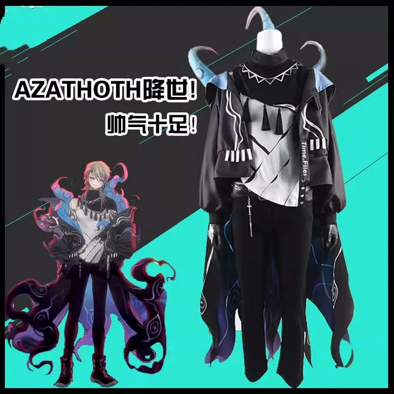 

Амин игра Vtuber VirtuaReal Aza AZATHOTH ежедневное платье красивая Униформа Женский костюм на Хэллоуин Карнавал 2023New