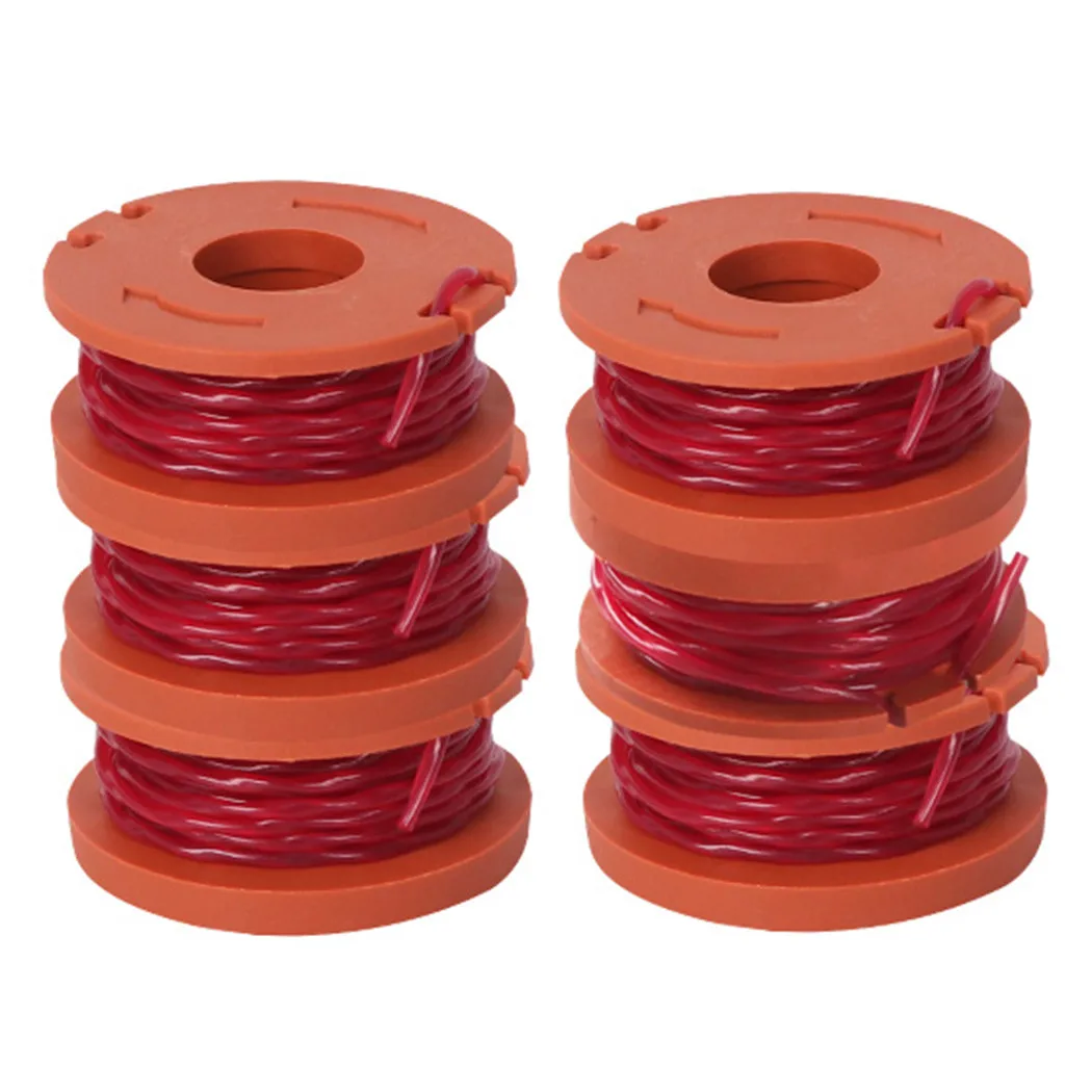 

6 Pack String Trimmer Spool & Line For WORX GT / WG WG150E / WG150E.1-3 / WG151E / WG155E / WG157E / WG163E Lawn Trimmer Thread