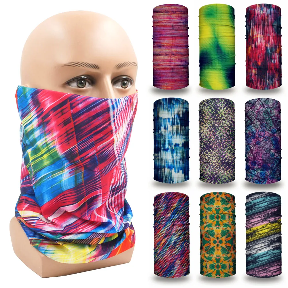 

Colorful Printed Snood Hair Bandana Headand for Women Neck Gaiter Tube Scarf for Men Cycling Hiking Running Sport Face Bandannas