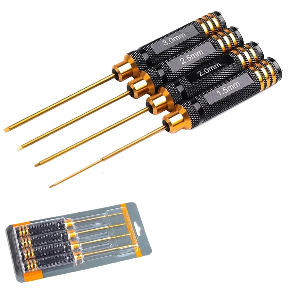 4 шт. набор шестигранных отверток для радиоуправления титановое покрытие