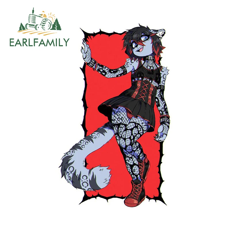 

EARLFAMILY 13 см × 8 см милый забавный дизайн Femboy автомобильные наклейки забавные граффити наклейки красивый устойчивый к царапинам автомобильный кондиционер Декор