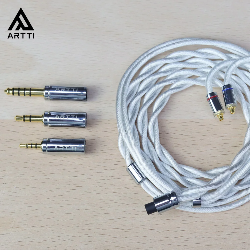 

ARTTI CLEAR A9 Earphone Cable 2 cores 756 strands silver-plated 7N OCC copper 2.5/3.5/4.4mm 3in1 Plug 2pin/MMCX Connector Cable