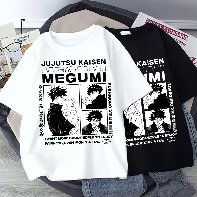 

Women T-shirt Jujutsu Kaisen Anime Print Short Sleeve T Shirt Harajuka O-neck Fashion Woman Blouses 2022 Casual Y2k Clothes Tops