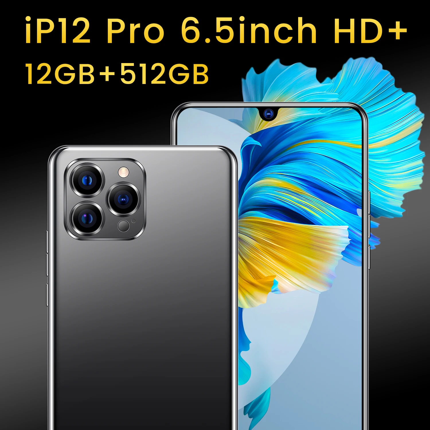 2022 global version 6 5 inch screen 5g smartphone 12gb512gb for apple iphone ip12 pro cellphone samsung huawei mobile phone free global shipping