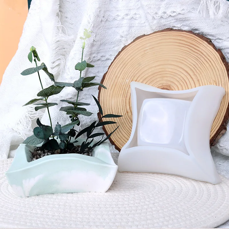 

Large Flower Pot Silicone Mold Concrete Cement Plant Pot Mold DIY Handmade Craft Flowerpot Epoxy Resin Mould Garden Decoration