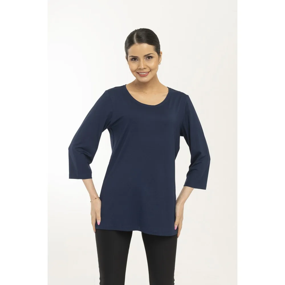 

Dorlie, темно-синий, 3/4 (рукав три четверти), базовый Tunik