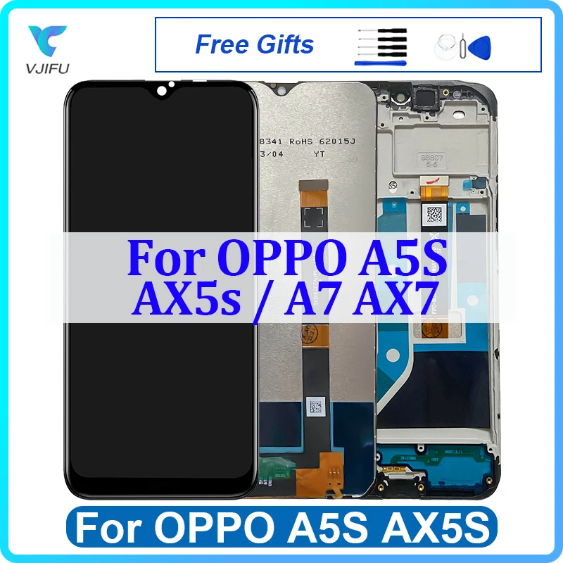 ЖК-дисплей 6,2 дюйма для OPPO A5S AX5s cph1900, дисплей с сенсорным экраном для OPPO A7 AX7 CPH1901, ЖК-экран с дигитайзером в сборе, замена, ремонт
