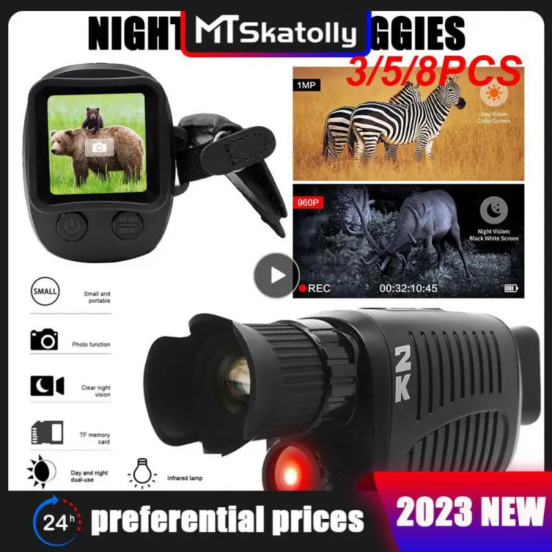 

3/5/8PCS Clear Color 1080p Infrared Night Clear At Night Monocular Camera Nigit-sion Goggles Use Monocular Camera
