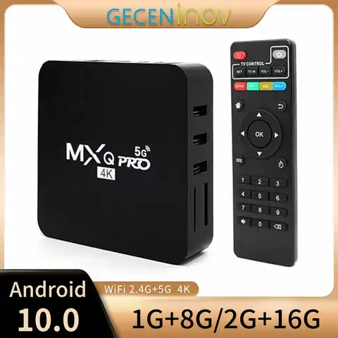 MXQ PRO 4K Smart TV приставка Android 10.0 5G WiFi Rockchip 3229 HD 3D Android TV приставка медиаплеер