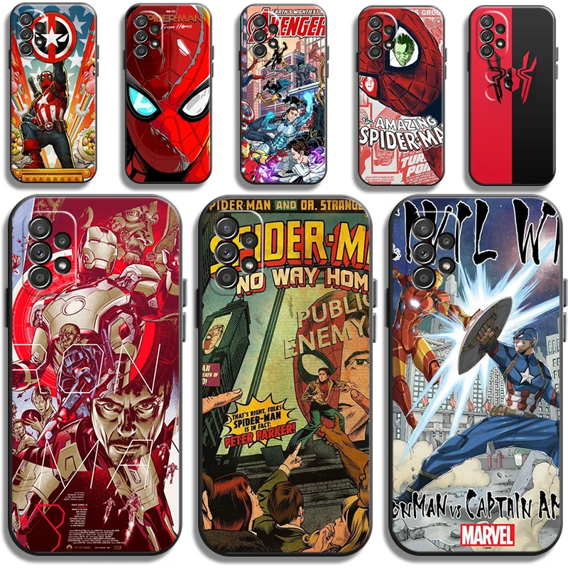 

Marvel Spiderman Phone Cases For Samsung Galaxy S20 FE S20 Lite S8 Plus S9 Plus S10 S10E S10 Lite M11 M12 Soft TPU Carcasa