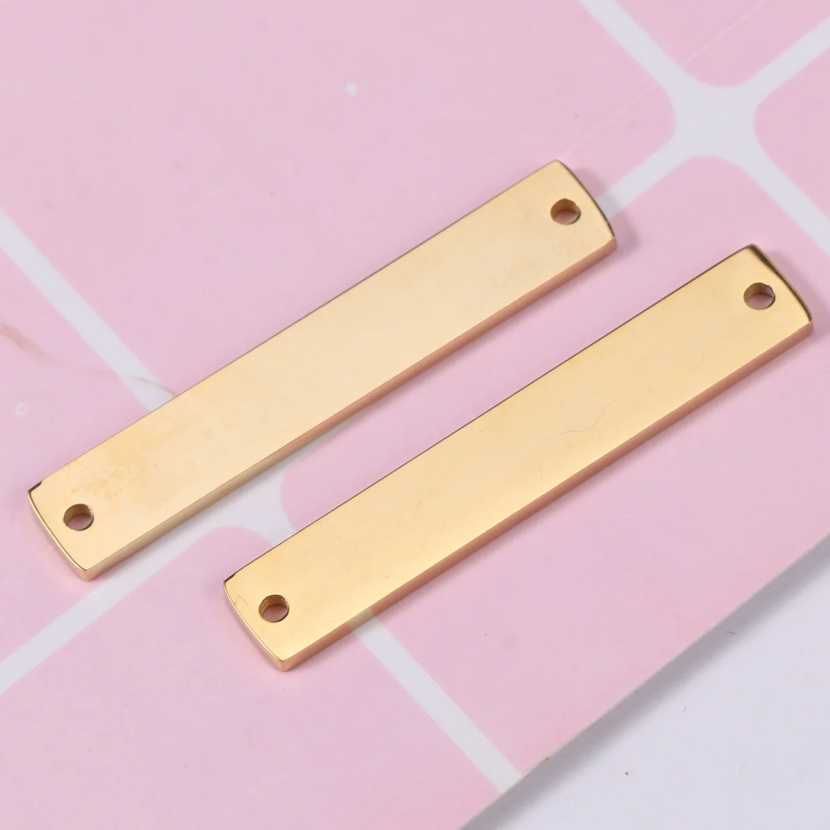 4x Stamping Bar Blanks Jewelry Stamping Blanks Stamping Blanks Stainless Steel Stamping Bar Blank Horizontal Pendant
