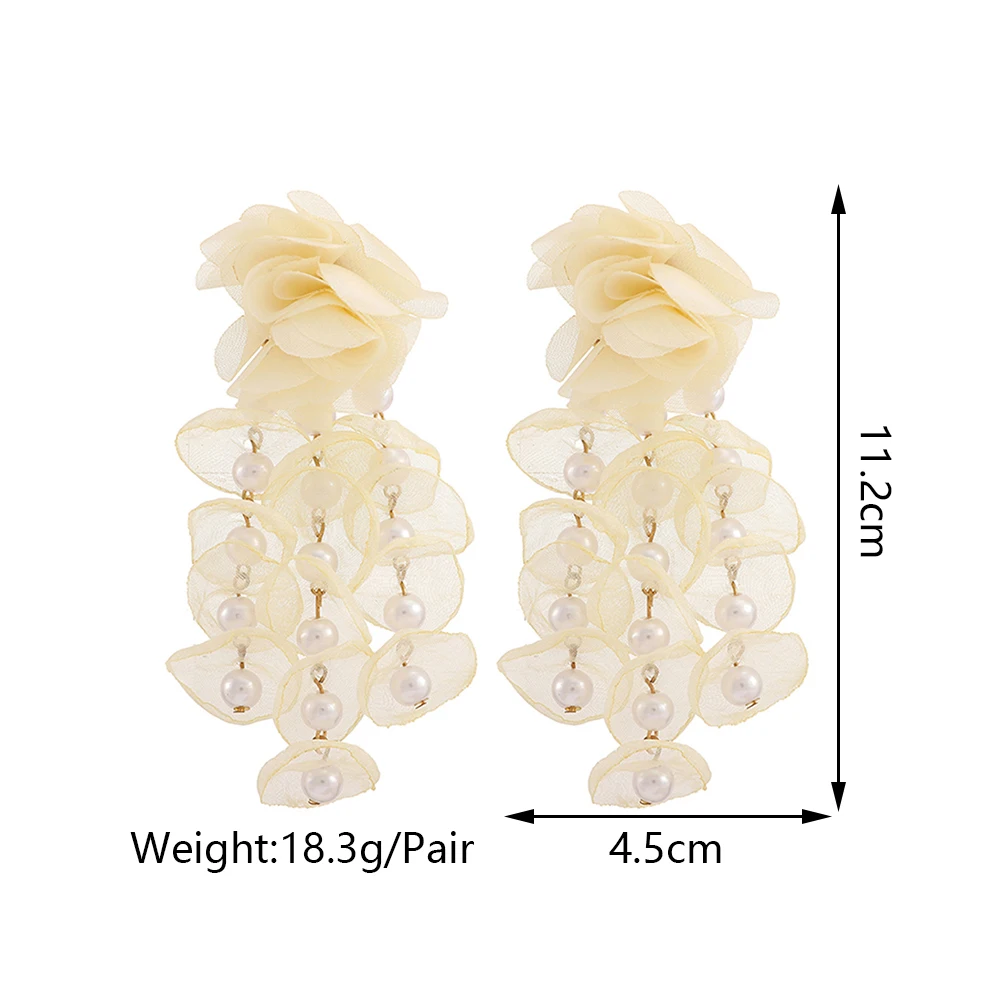 Женские Висячие серьги-подвески с искусственным жемчугом и кисточками