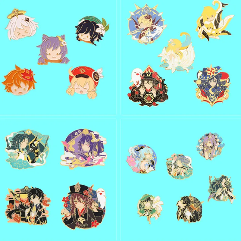 

Game Peripheral Original God Brooch Rain Cartoon Character Anime Metal Badge Fashion Lapel Jacket Pin Jewelry Accessories Gift