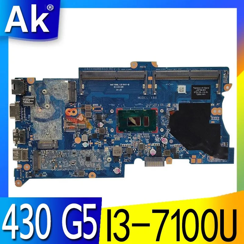 

L22314-601 L22314-501 L22314-001 Mainboard For HP ProBook 430 G5 440 G5 Laptop Motherboard DA0X8BMB6G0 With I3-7100U 100% Tested