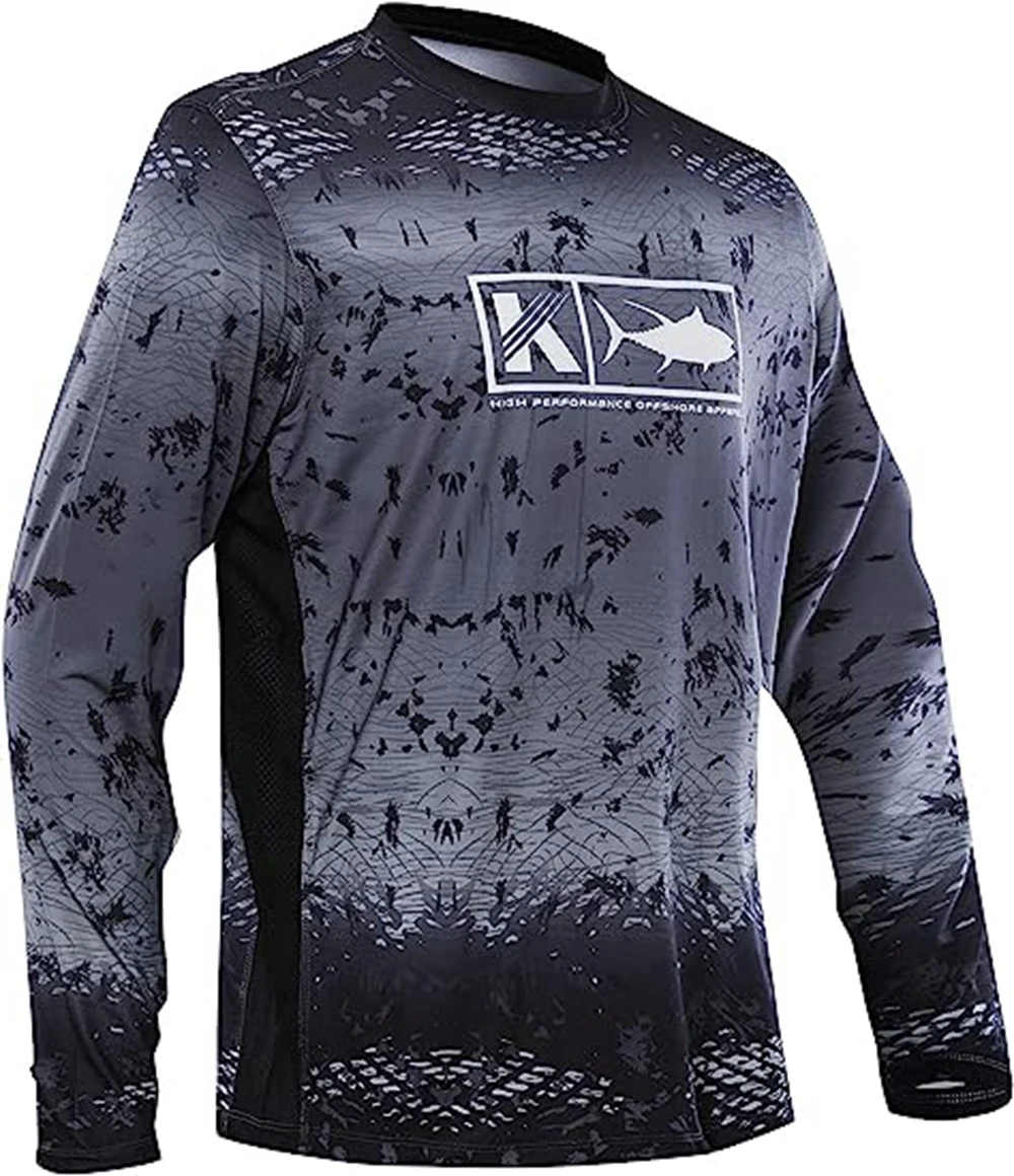 

Men's Protection Outdoor Sports Crewneck Tops UPF 50+ Long sleeve UV protection summer shirt Fishing Exercise Hiking T-shirt 6XL