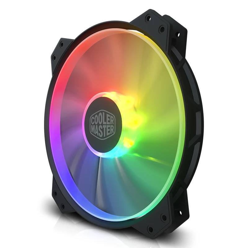 Cooler Master MF200 ARGB 20cm RGB 5V/3PIN Computer Case Replacement Fan CPU Water Cooling Radiator Silent Host |