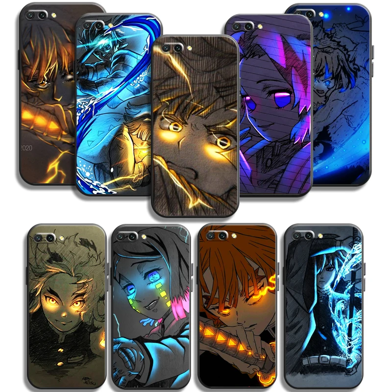 

Demon Slayer Anime Phone Cases For Huawei Honor Y6 Y7 2019 Y9 2018 Y9 Prime 2019 Y9 2019 Y9A Coque Soft TPU Back Cover Carcasa