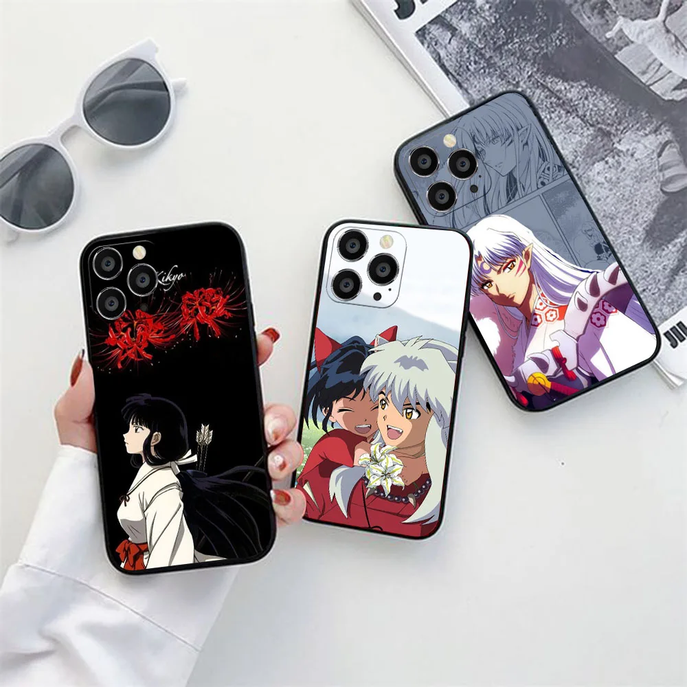Силиконовый чехол для iPhone X XS 5 5S 6 6S SE 14 15 16 Pro Max Plus MR-34 Inuyasha